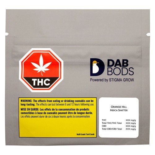 Dab Bods - Orange Hill Indica Shatter