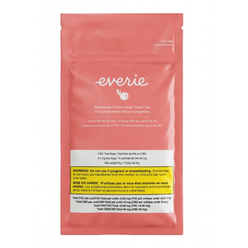 Everie Decaffeinated Peach Ginger Green Tea - 3 Pack image 2