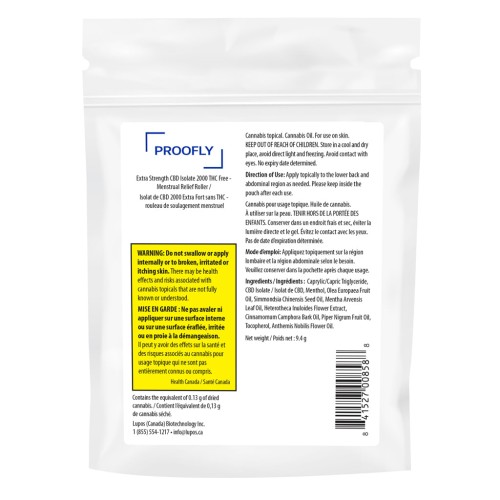 Extra Strength CBD Isolate 2000 THC Free-Menstrual Relief