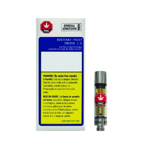 General Admission - Kootenay Fruit Live Resin 510 Thread Cartridge