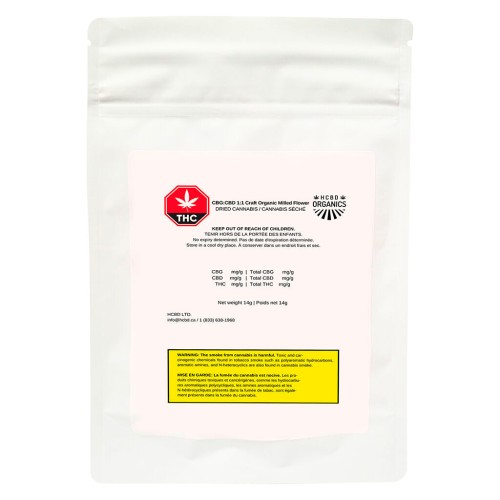 CBG:CBD 1:1 Craft Organic Milled Flower image 2