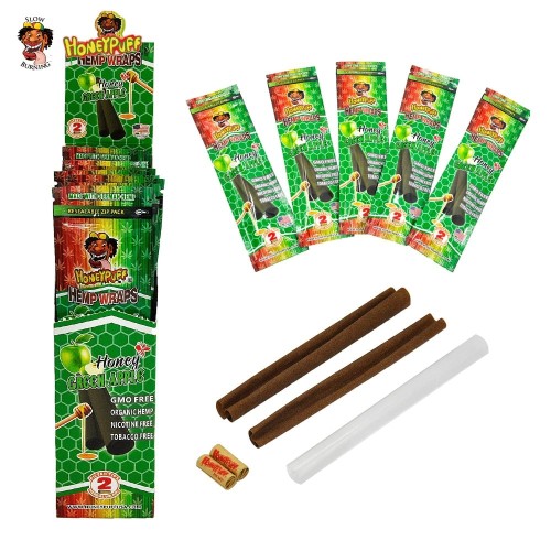 Honeypuff Flavoured Hemp Wraps - Green Apple