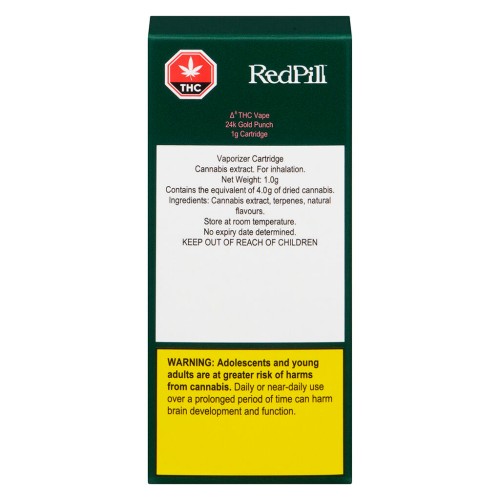 24K Gold Punch Δ8 THC 510 Thread Cartridge image 2