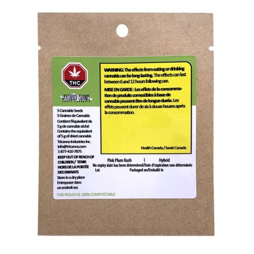 Weathered Islands Craft Cannabis - Pink Plum Seeds